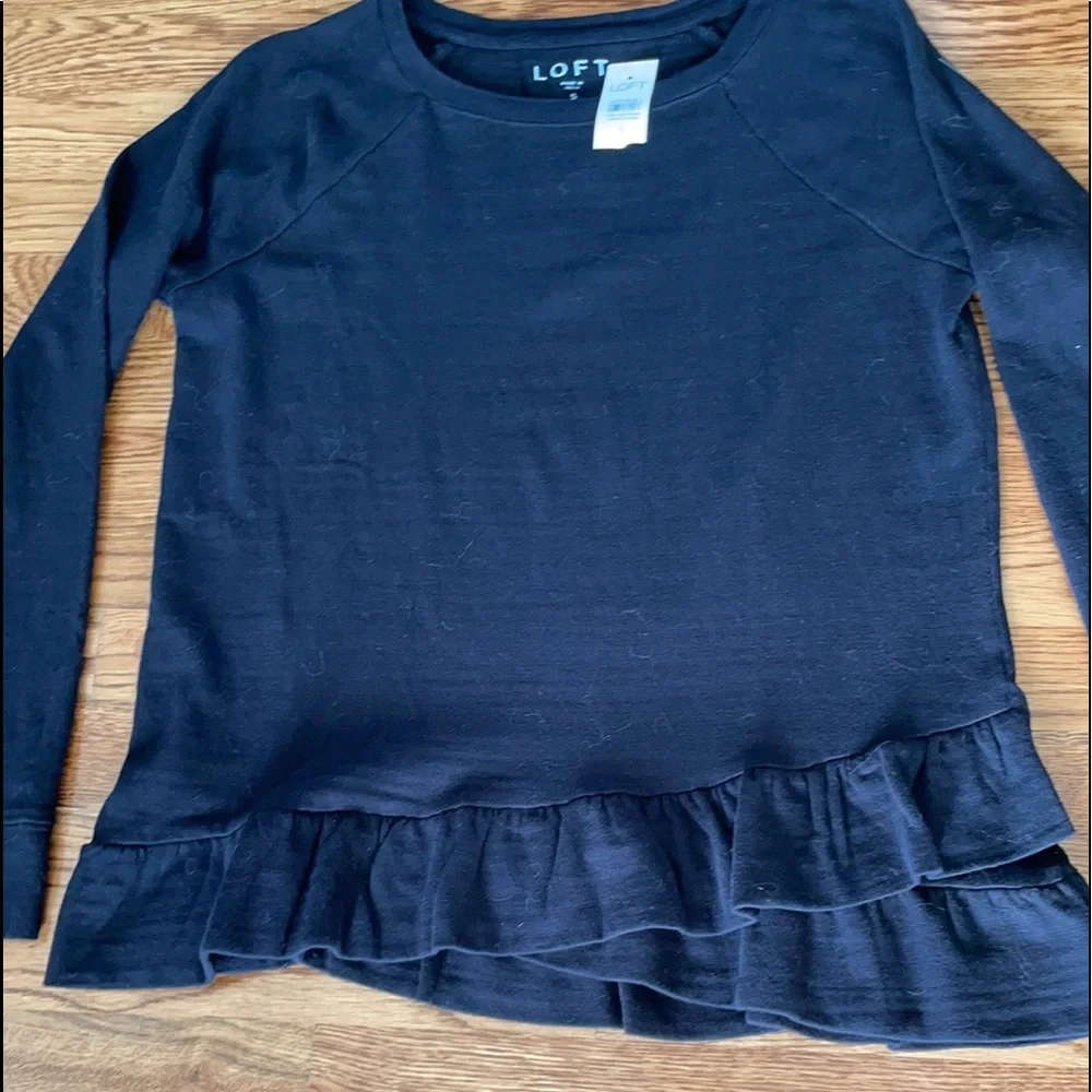Loft Ruffle Top, Size S - Picture 6 of 10